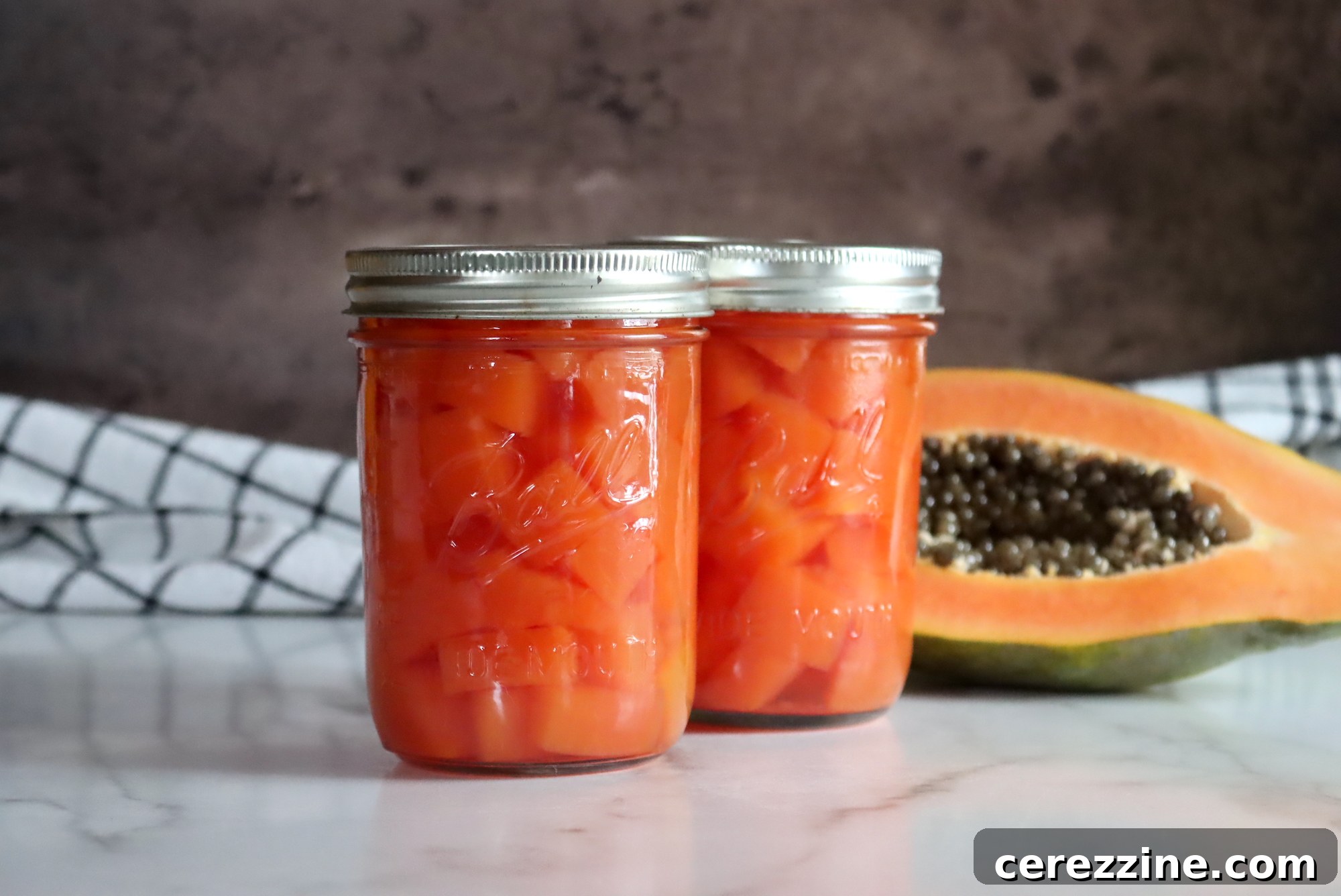 Homemade Canned Papaya 2 Canning Papaya