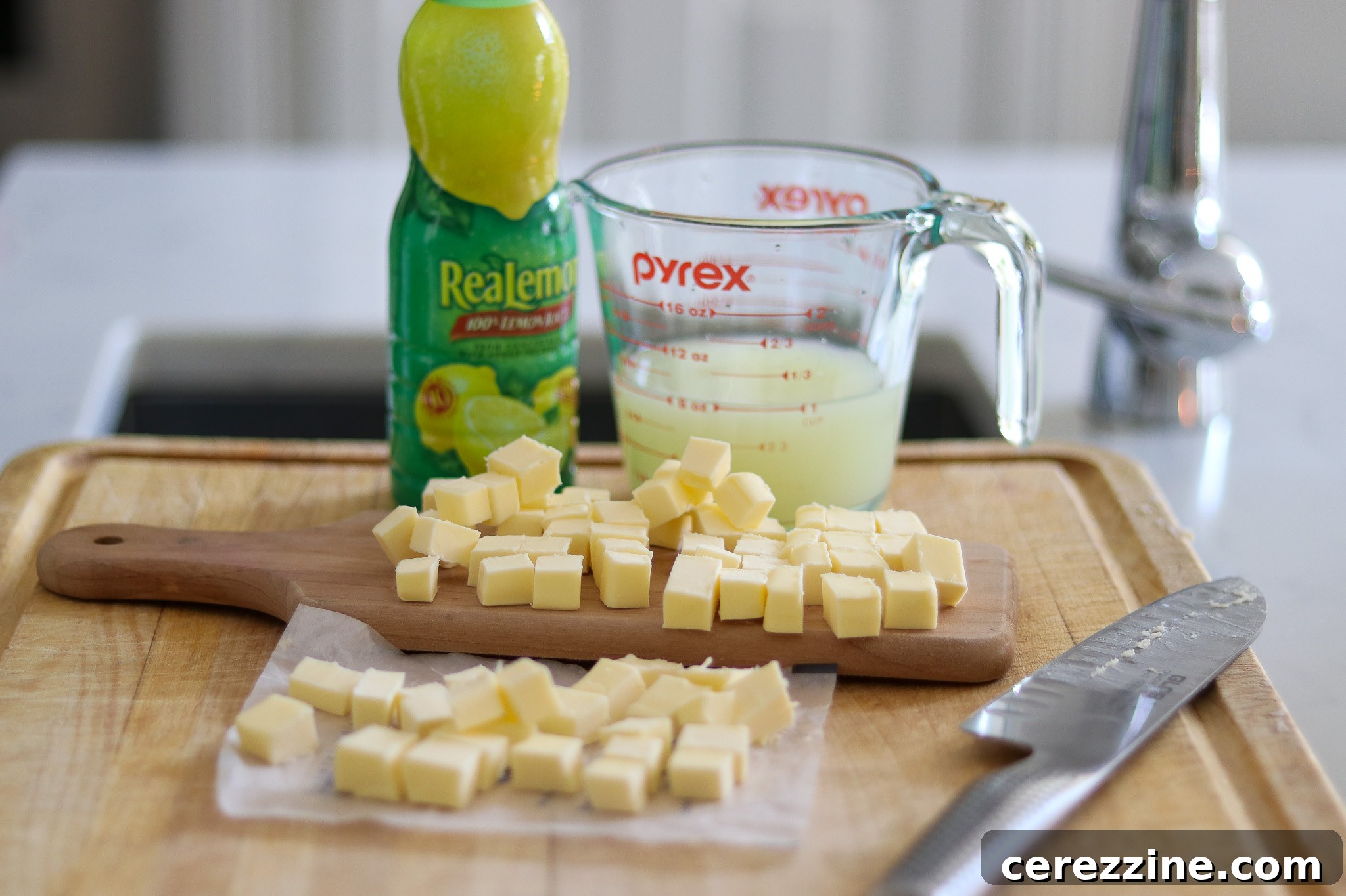 Preserving Liquid Sunshine 15 Butter Pieces and Lemon Juice for Lemon Curd