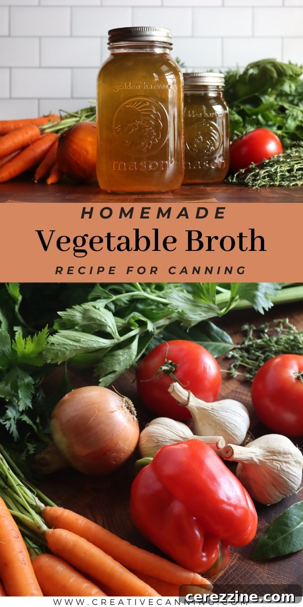 Stock Your Pantry with Homemade Vegetable Broth 7 Vegetable Broth Canning Recipe