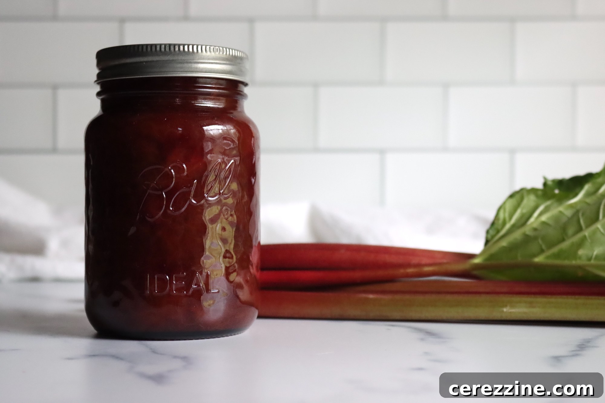 Ruby Red Rhubarb Jam 6 Finished Rhubarb Jam Jars