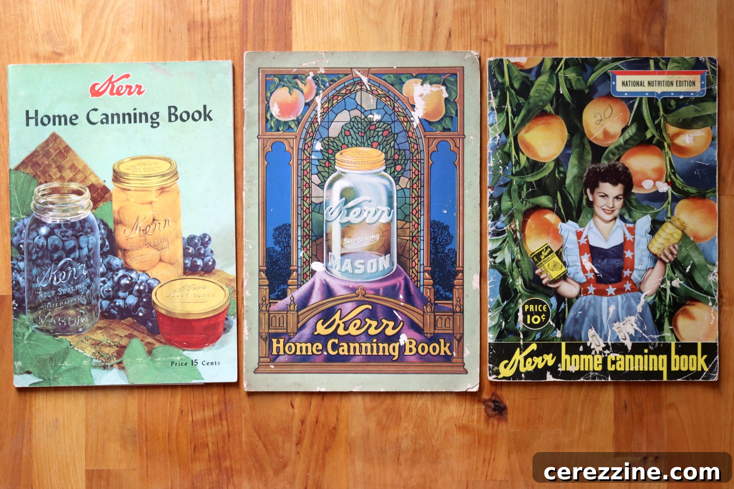 A collection of historical Kerr Canning Books.