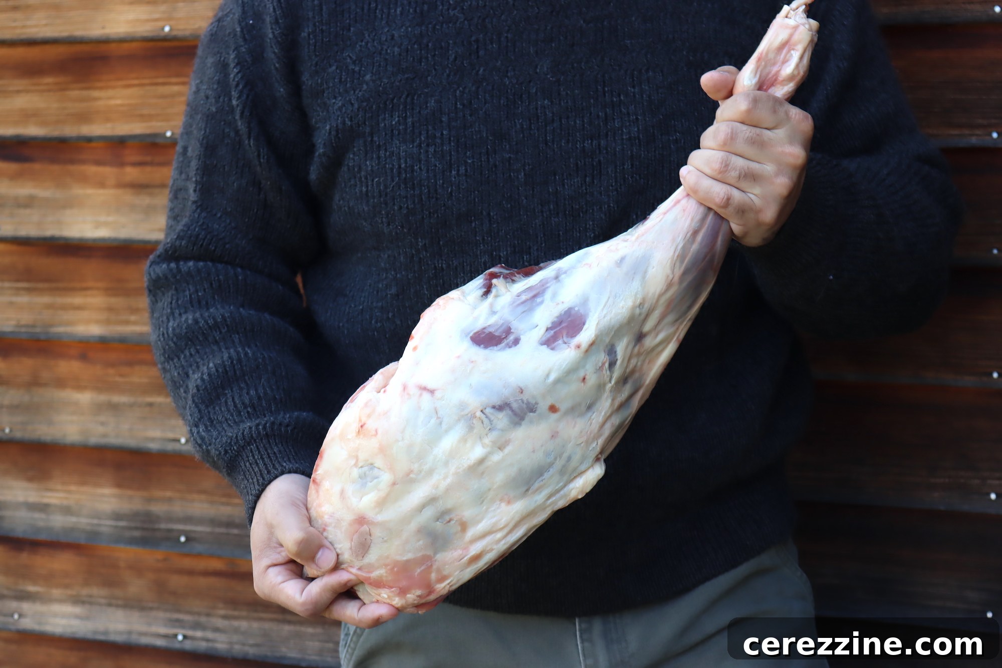 Leg of Mutton from a local farm, ready for canning