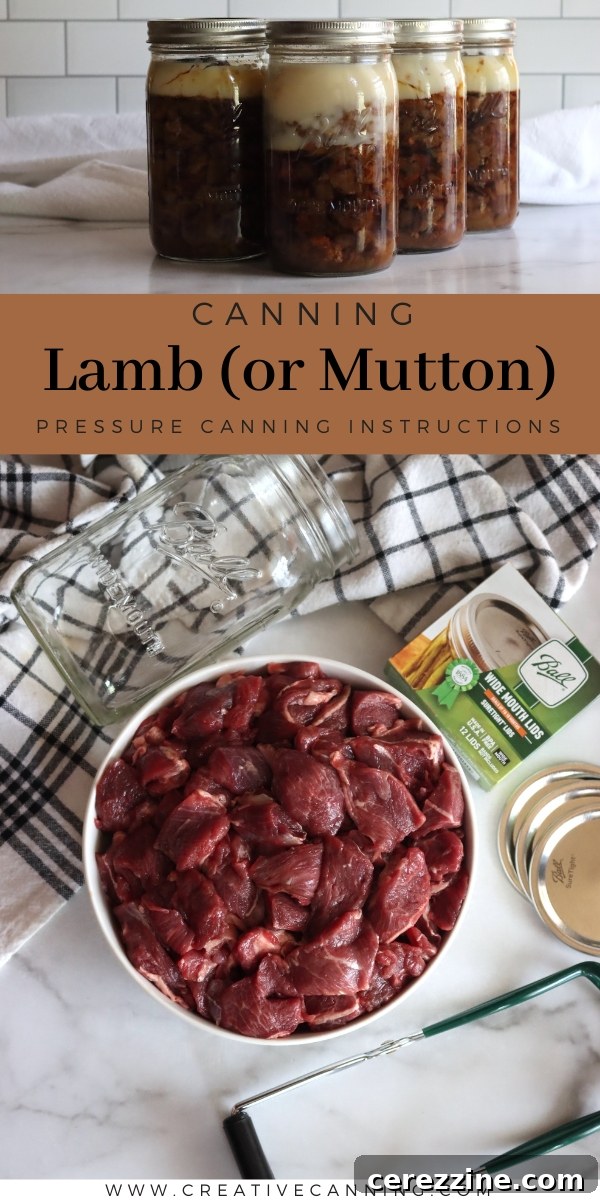 Infographic: Lamb Canning Instructions and Tips