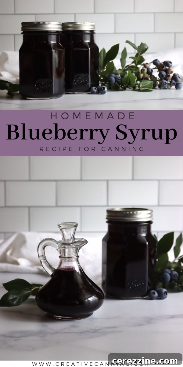 Blueberry Syrup Recipe for Canning