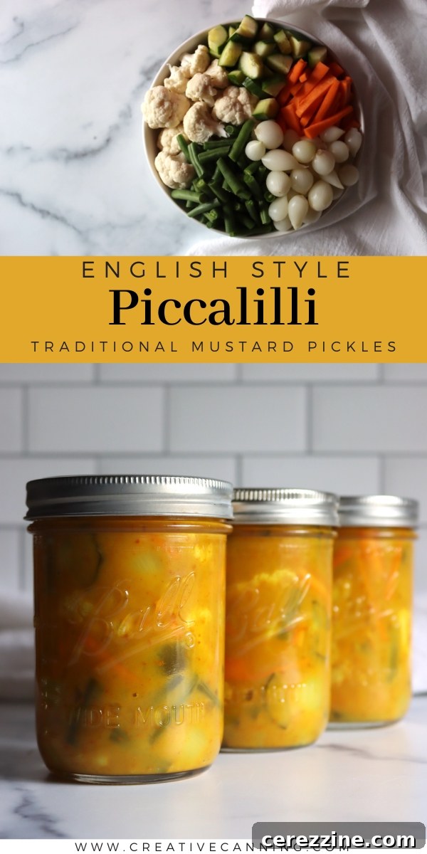 English Style Piccalilli Mustard Pickles