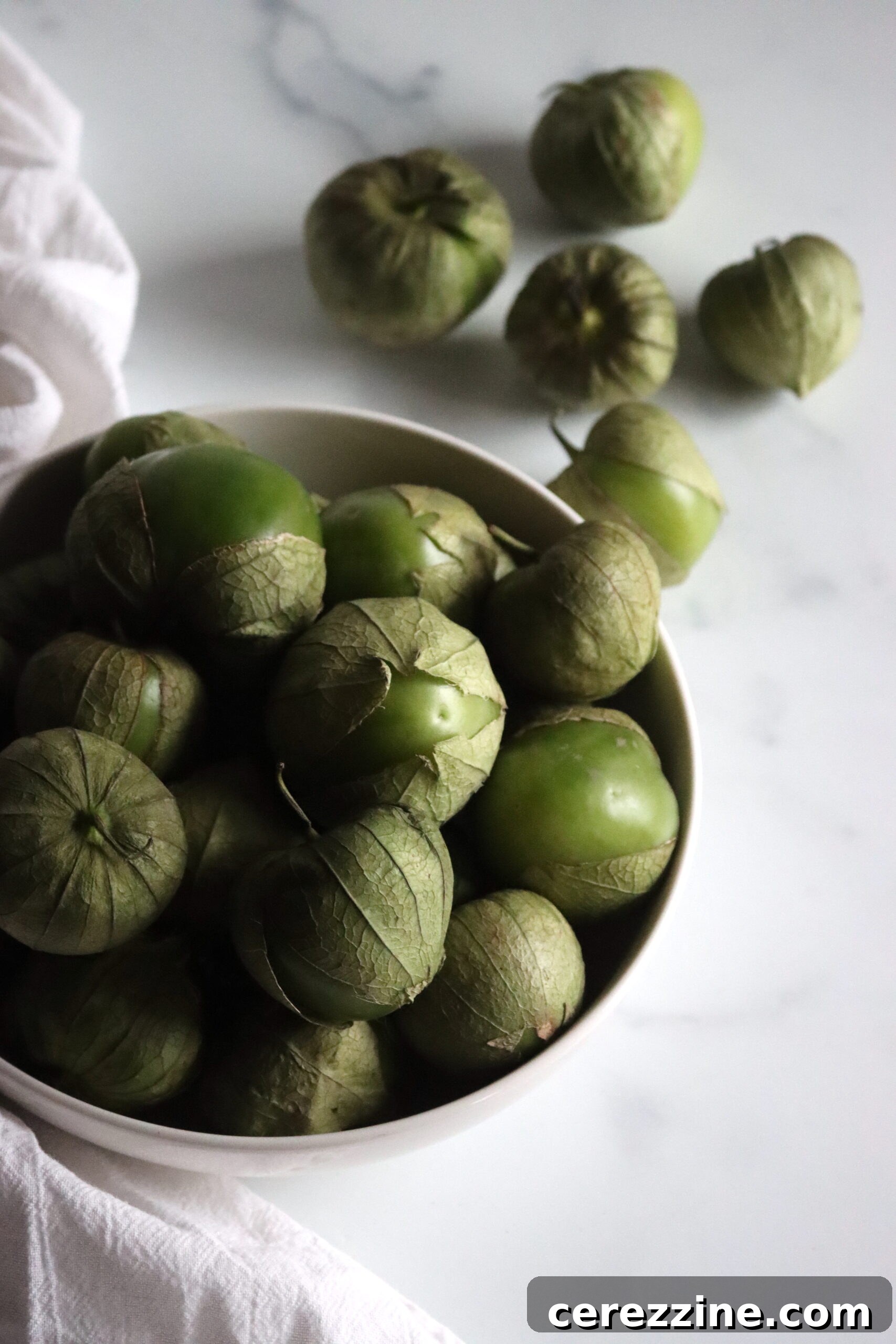 Harvested Tomatillos