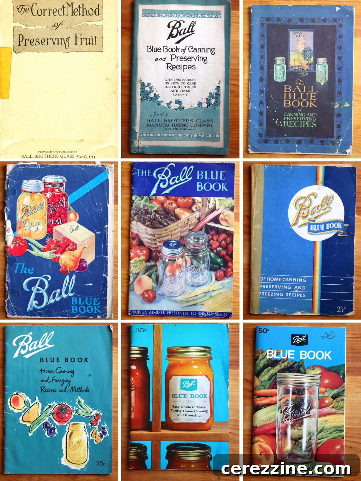 Historical Ball Blue Book Editions