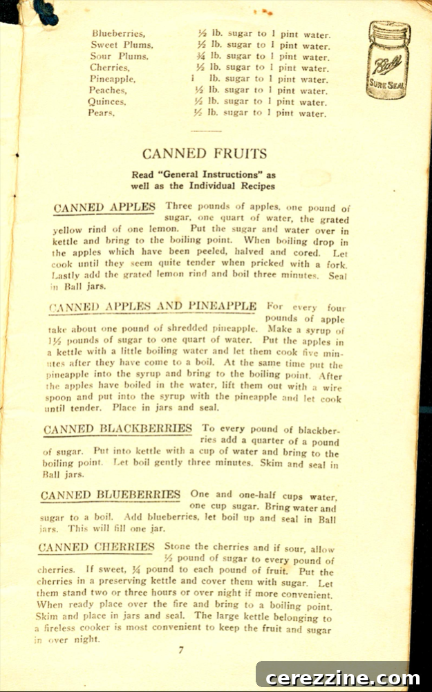 The Correct Method of Preserving Fruit pg. 7