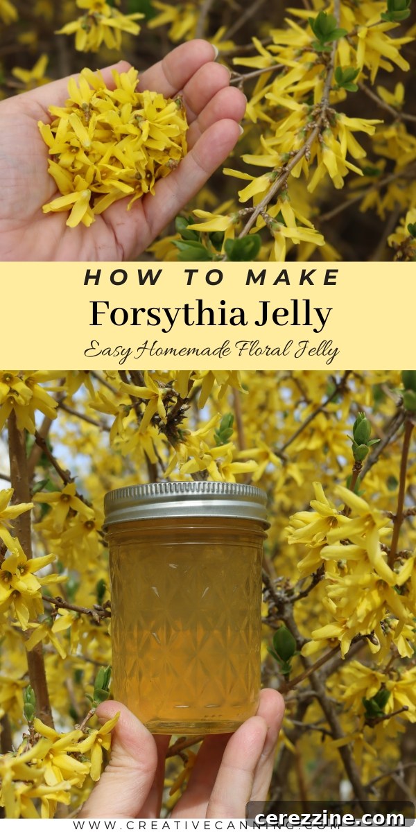 Spring Gold Jelly 14 How to Make Forsythia Jelly step by step