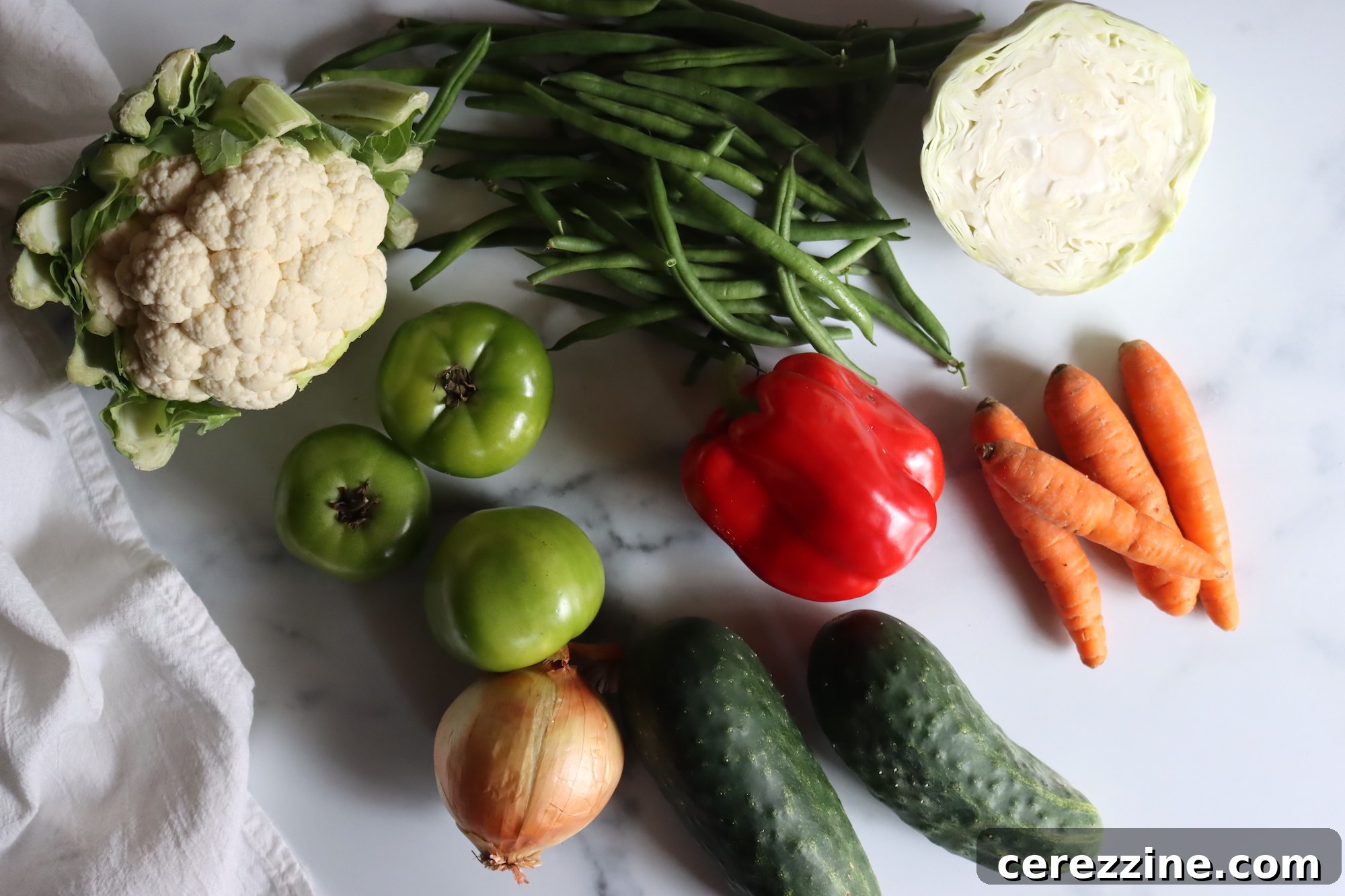 Ingredients for Amish Chow Chow