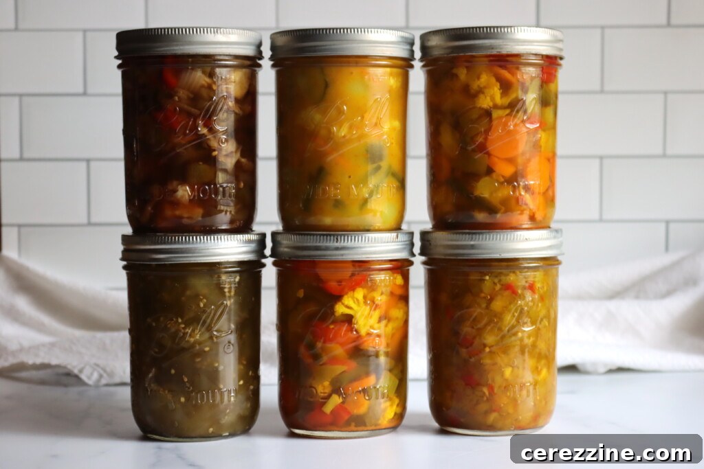 Southern Green Tomato Chow Chow 4 Six different jars of regional chow chows.