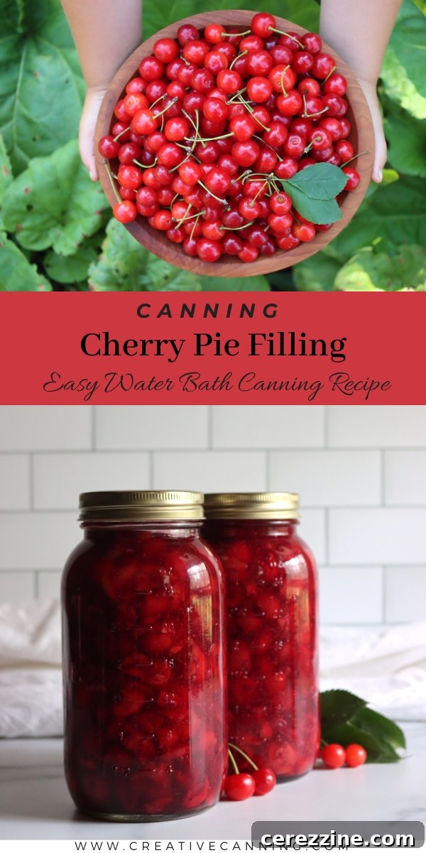 Homemade Canned Cherry Pie Filling 7 Canning Cherry Pie Filling