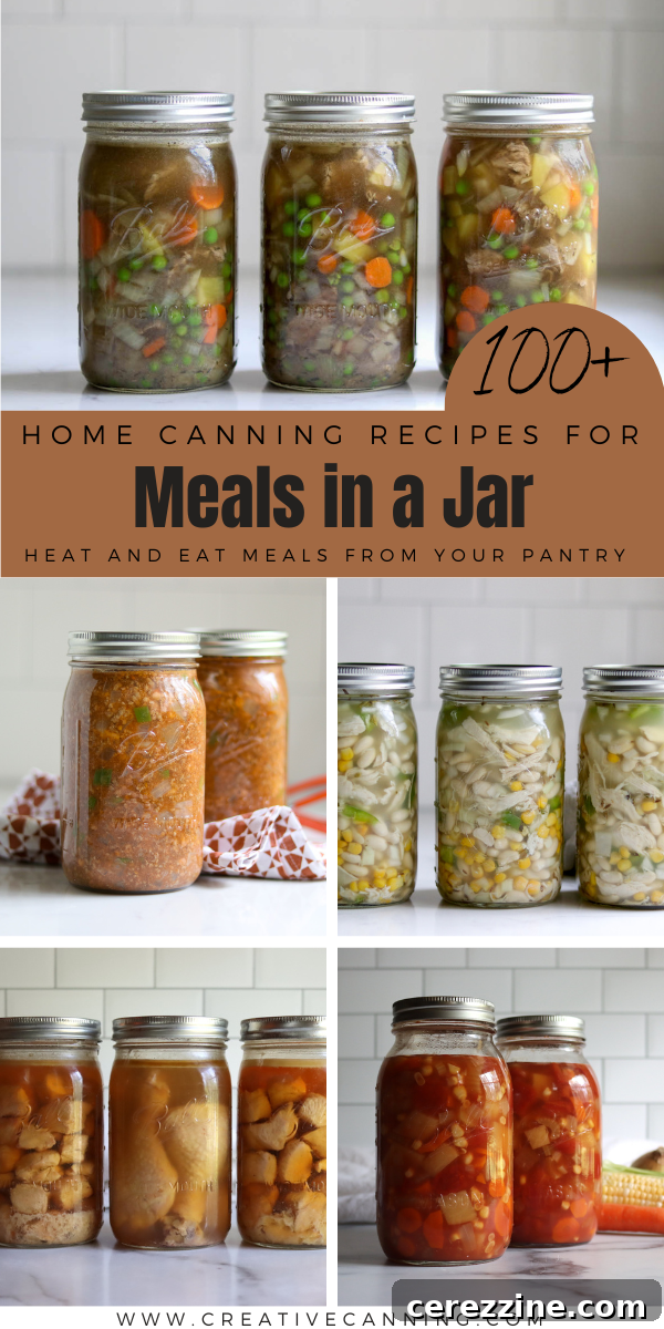 Meal in a Jar Canning Recipes List