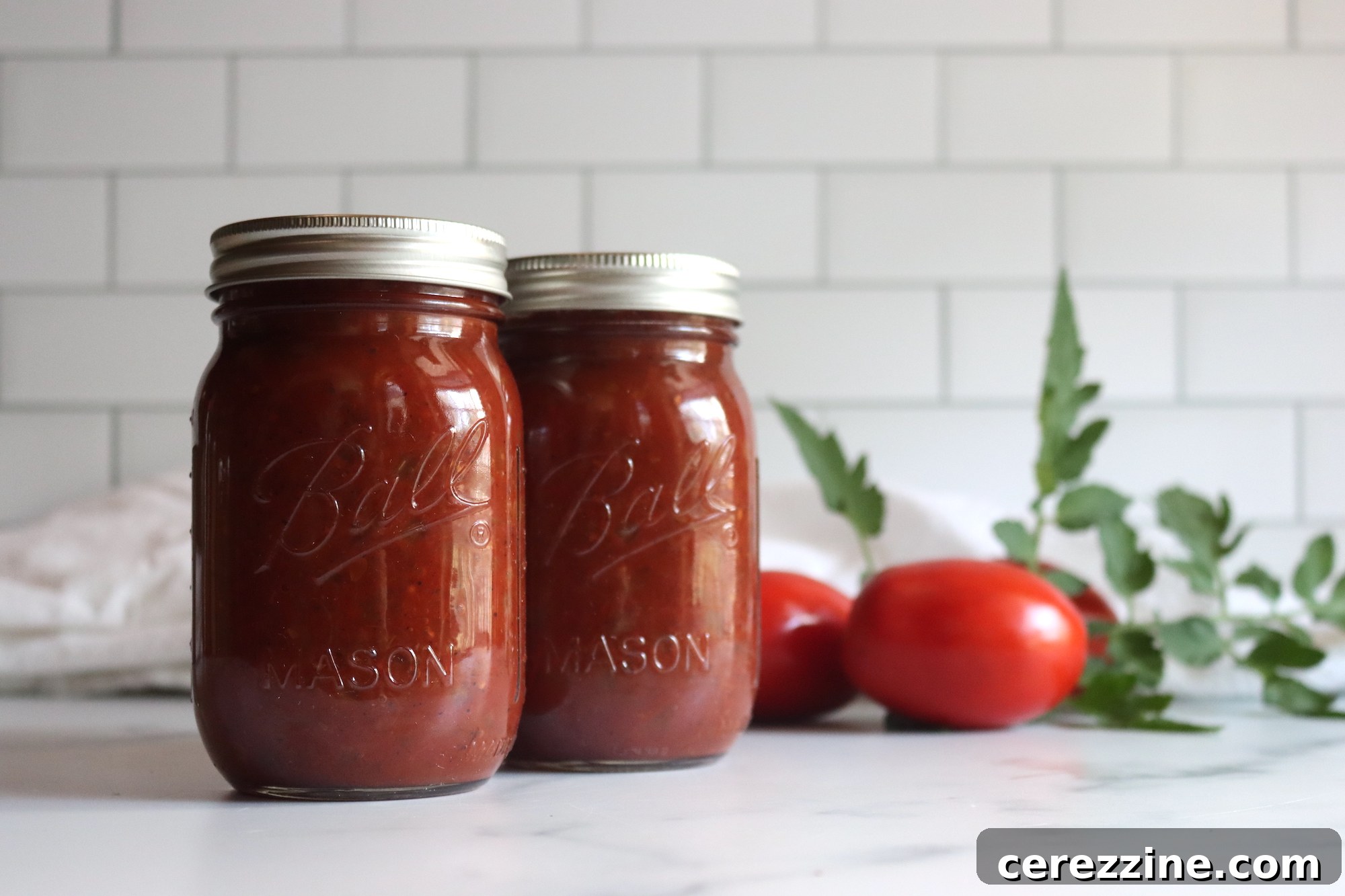 Roasted Marinara Sauce for Canning
