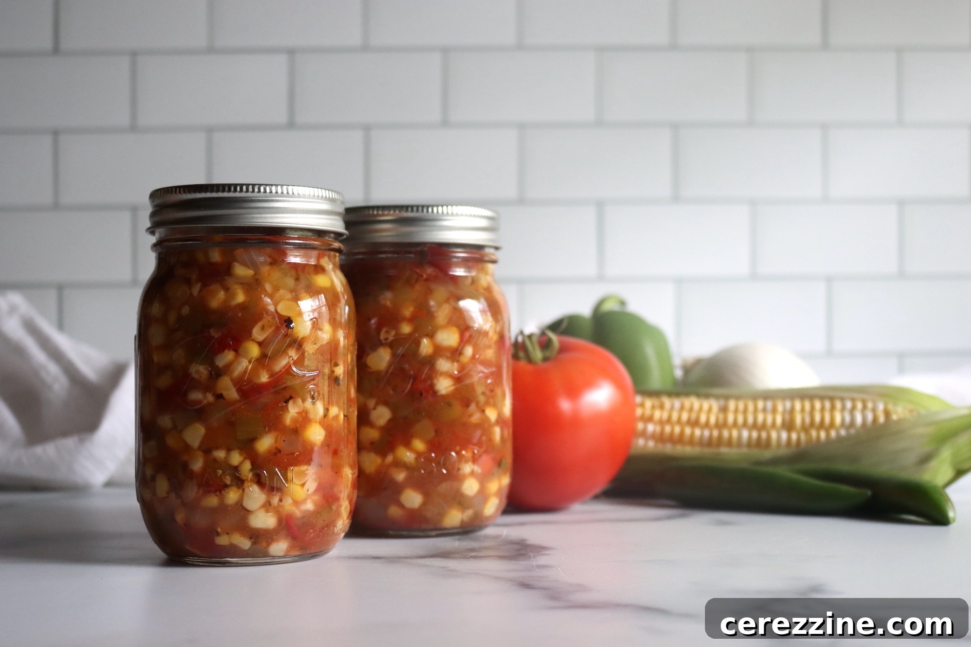 Vibrant Southwestern Corn Salsa ready for dipping