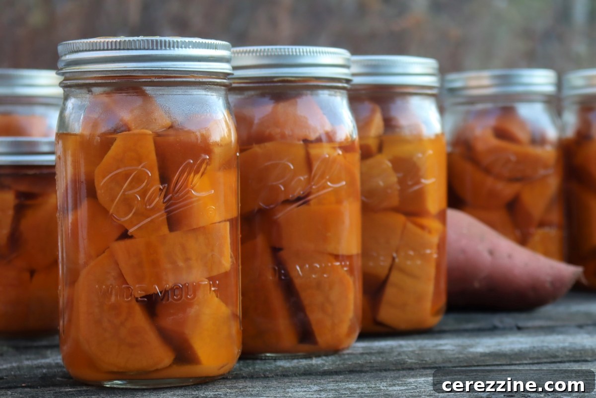 Jars of canned beets on a shelf