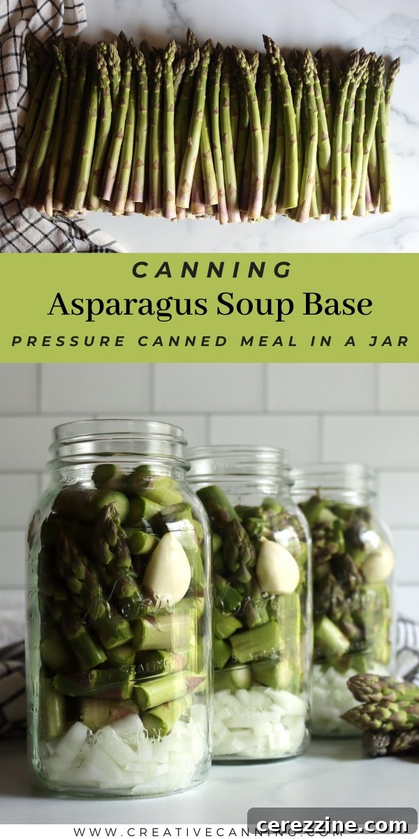 Preserving Asparagus Soup Starter 7 Asparagus Soup Canning Recipe - Final Jar