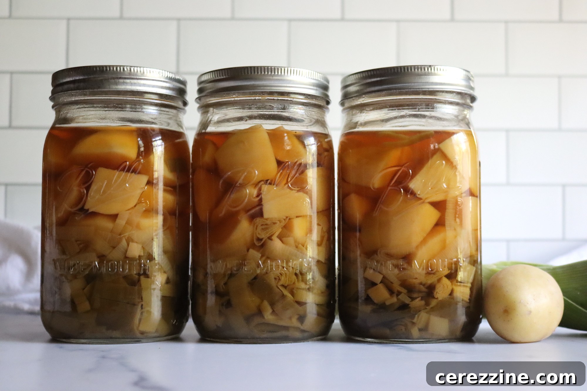 Preserving Homemade Potato Leek Soup 2 Canning Potato Leek Soup