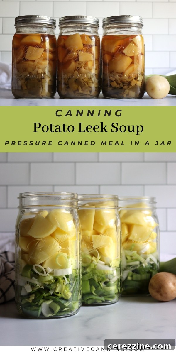 Preserving Homemade Potato Leek Soup 8 Canning Recipe for Potato Leek Soup