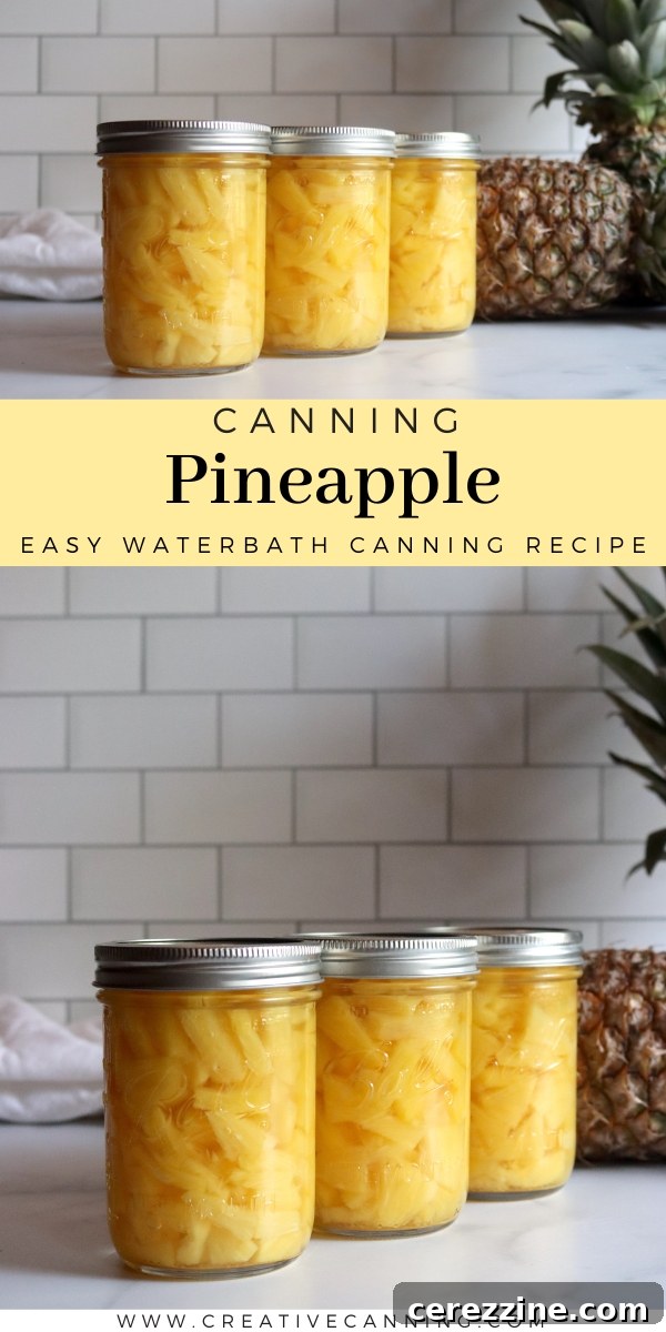 Recipe for Canning Pineapple