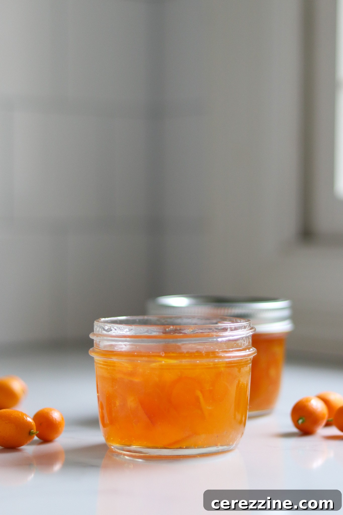 Sealing Jars of Kumquat Marmalade