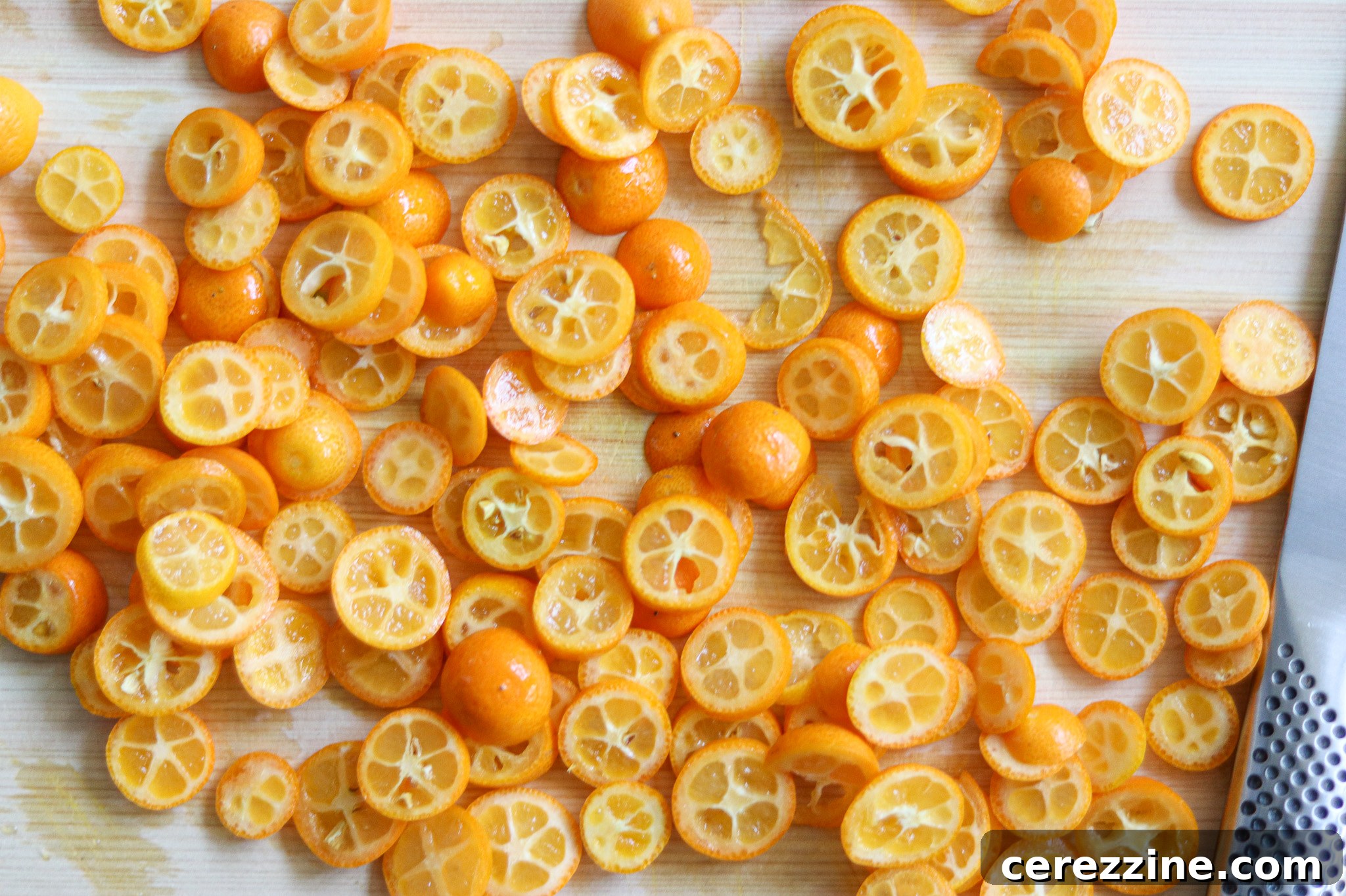Slicing Kumquats for Marmalade