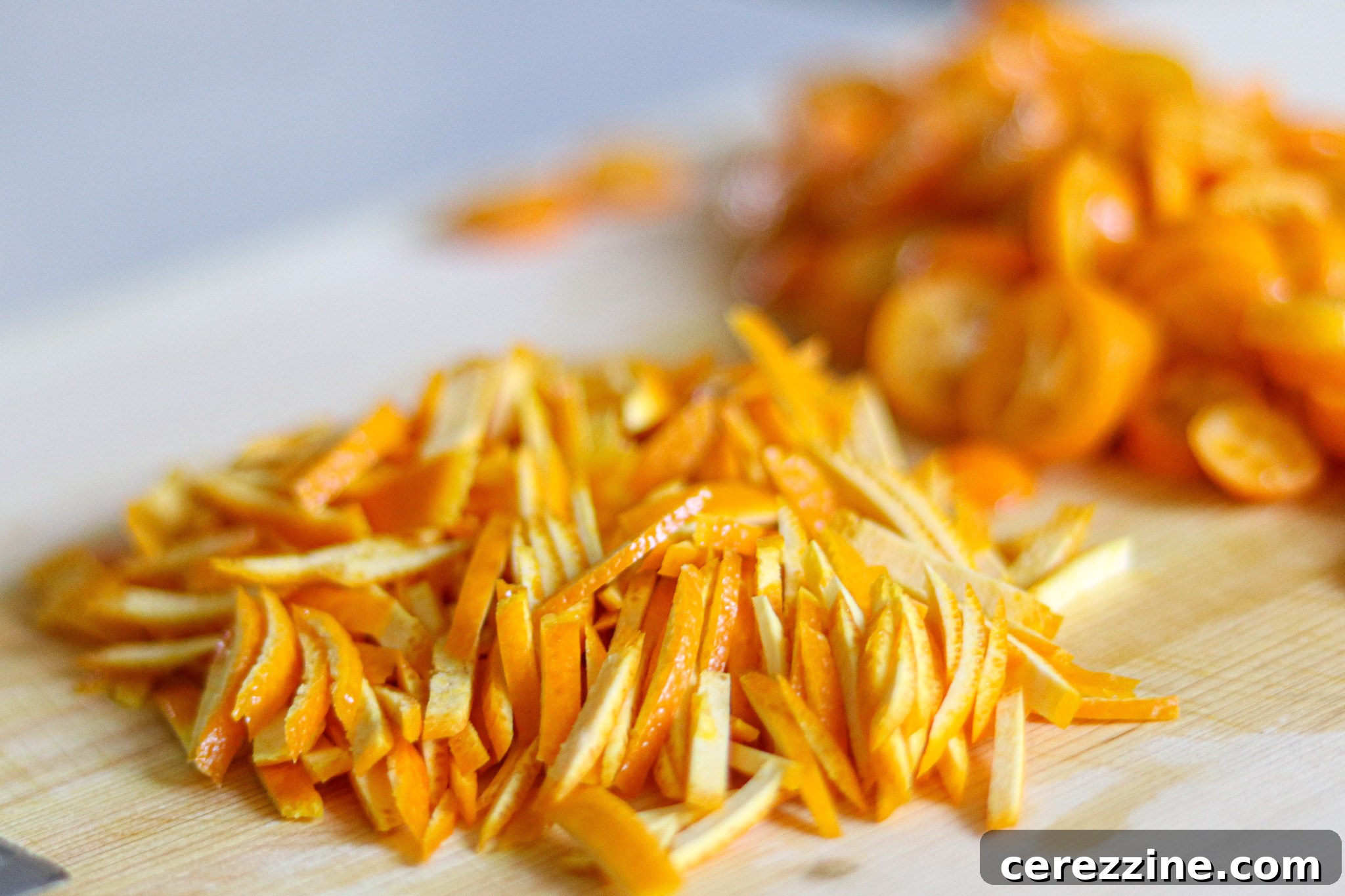 Orange Peels for Kumquat Marmalade