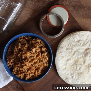 Pulled Chicken Taco Meat