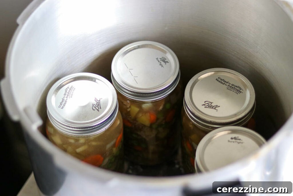 Pressure Canning Beef Pot Pie