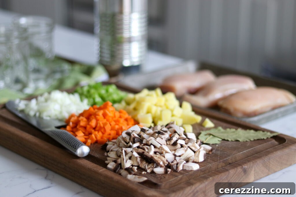 Chopped Veg for Chicken Pot Pie
