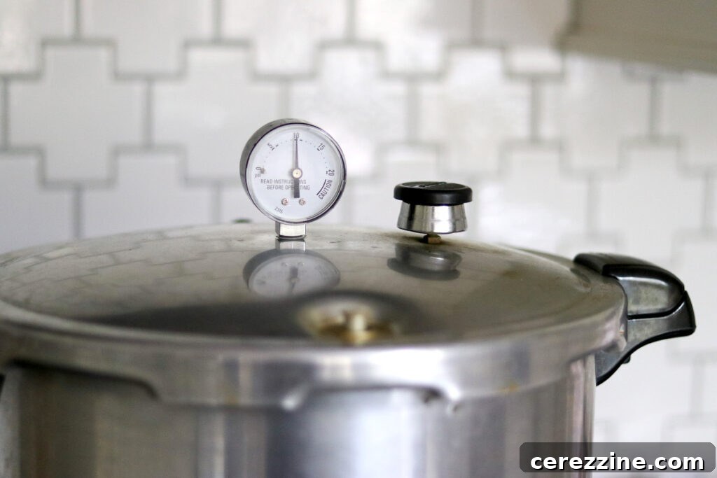 Pressure Canner at 10 Pounds Pressure