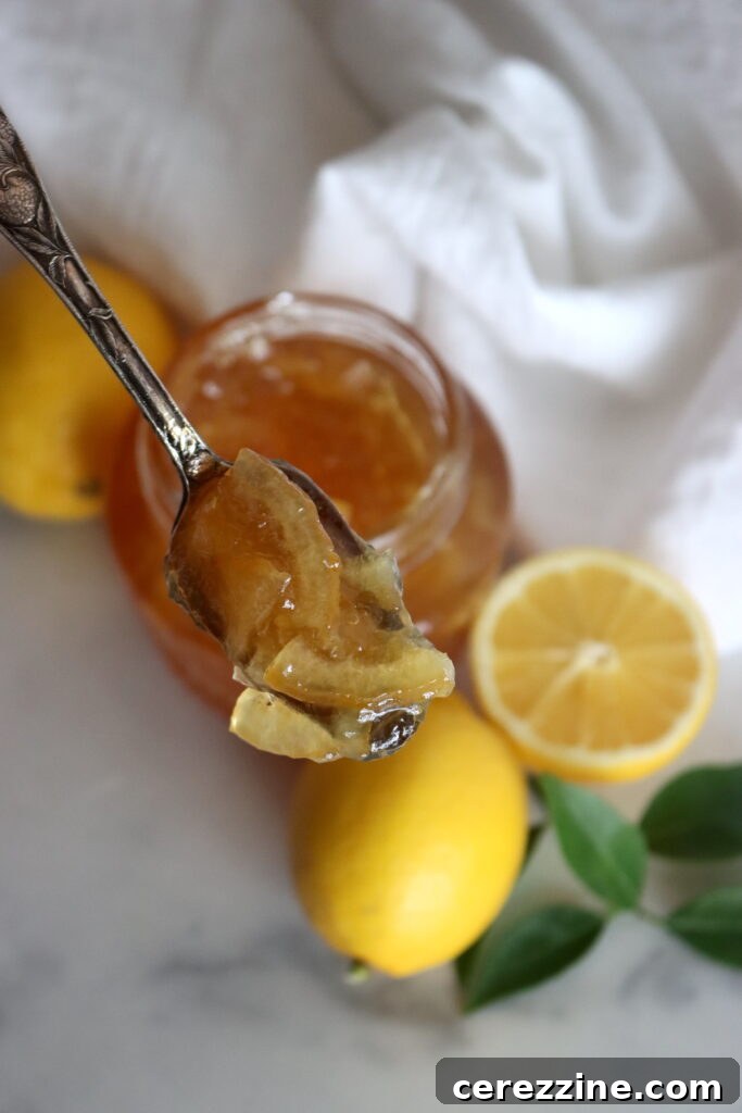 Two jars of traditional lemon marmalade