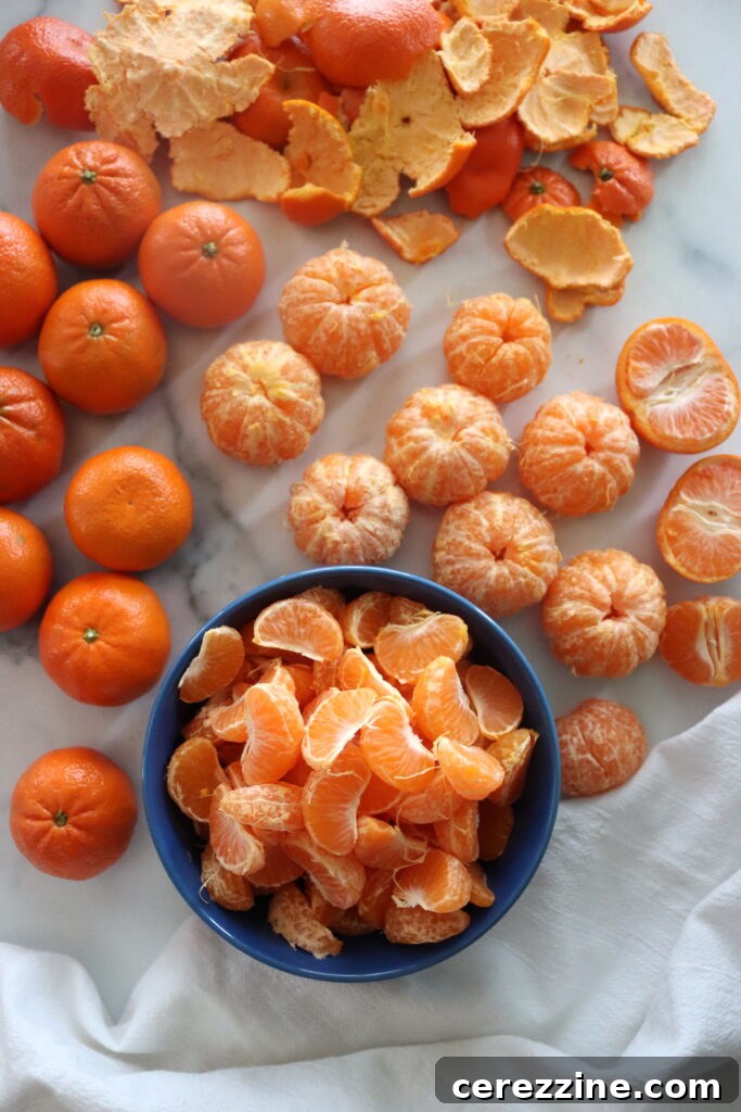 Peeling oranges for canning