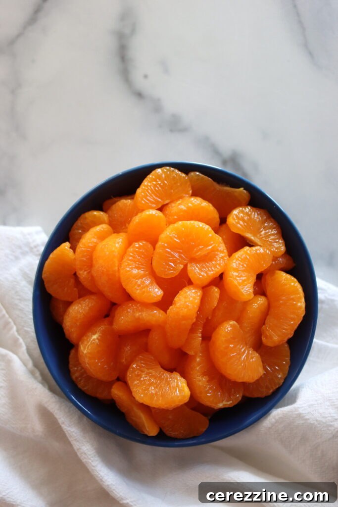 Mandarin Oranges after Pectic Enzyme