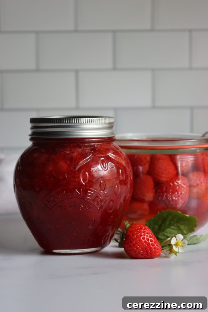 Strawberry Canning Recipes, including strawberry jam and pickled strawberries