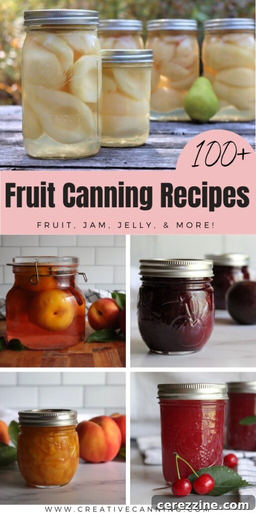 Fruit Canning Recipes List