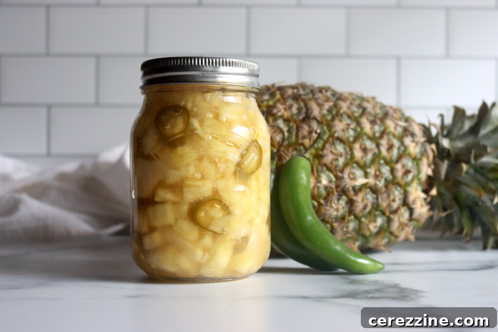 Chili-Infused Pineapple Pickle 4 Spicy Pickled Pineapple