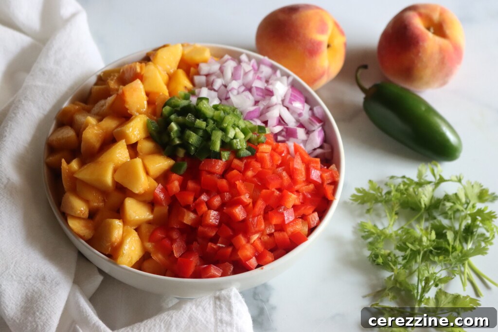 Peach Salsa Ingredients