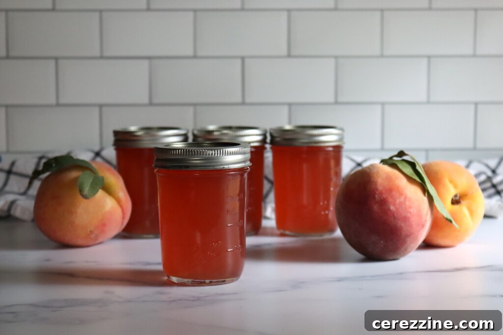 Golden Peach Jelly 6 Canning Peach Jelly