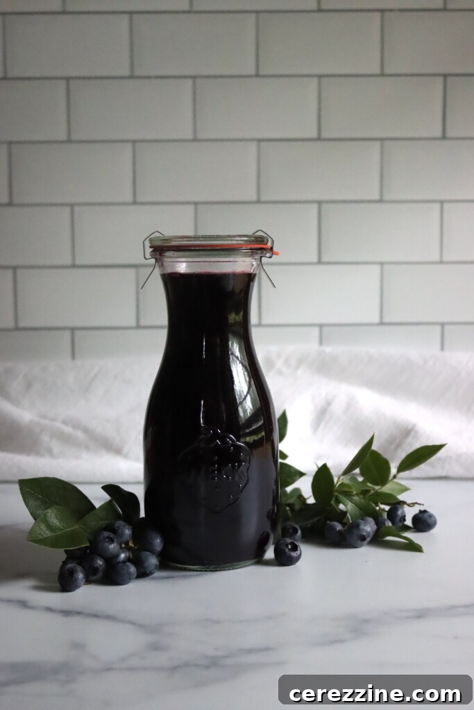 Preserving Homemade Blueberry Nectar 5 Blueberry Juice in Canned Jars