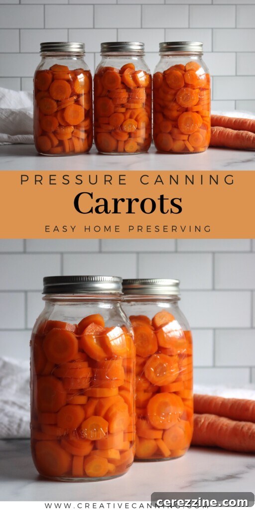 Pressure Canning Carrots