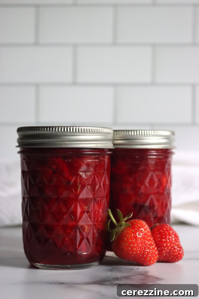 Ingredients for Low Sugar Strawberry Jam