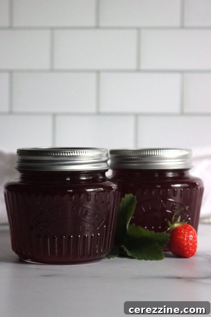 Jars of Strawberry Jelly