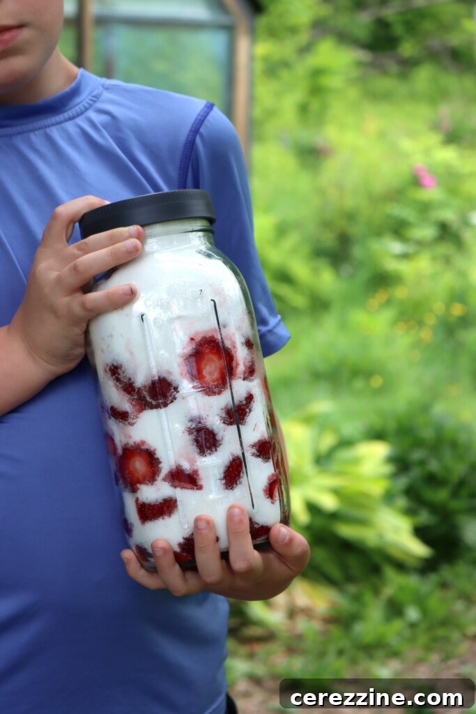 Macerating Strawberries for Preserves