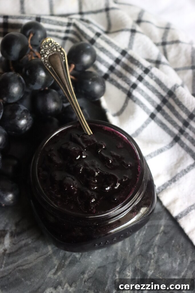 Heirloom Grape Jam 4 Grape Jam in Jars