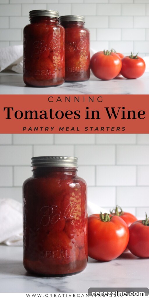 Canning Tomatoes with Wine