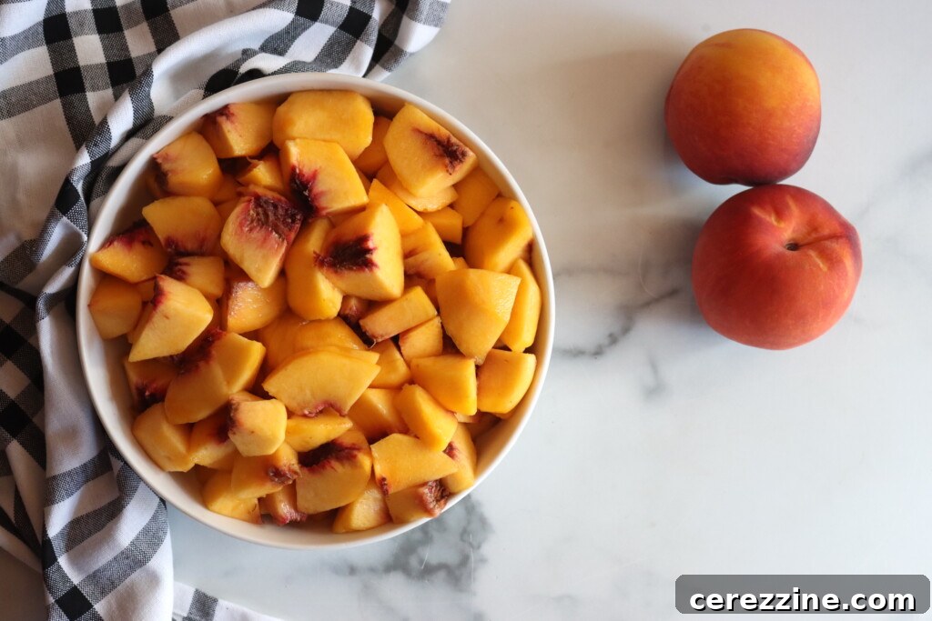 Chopped Peaches