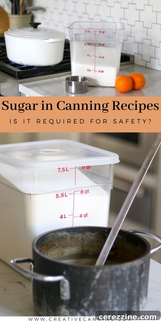 Sugar in Canning Recipes: Is it required for safety?