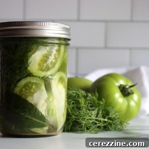 Zesty Dill Pickled Green Tomatoes 8 Dill Pickled Green Tomatoes