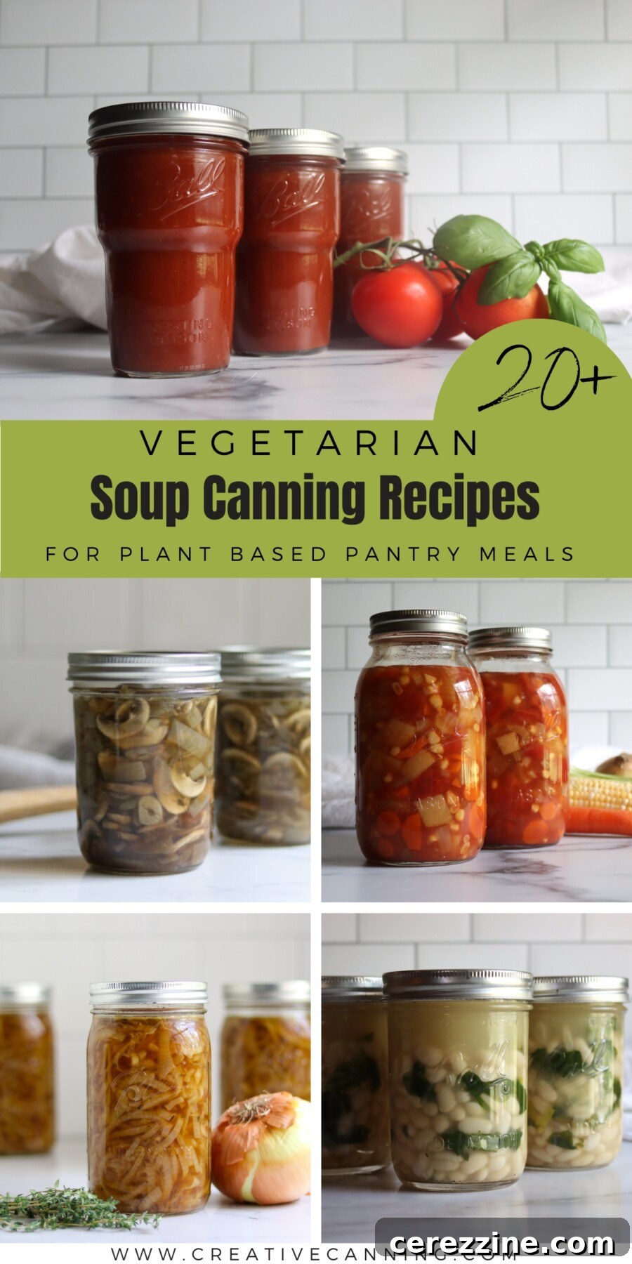 Vegetarian Soup Canning Recipes List